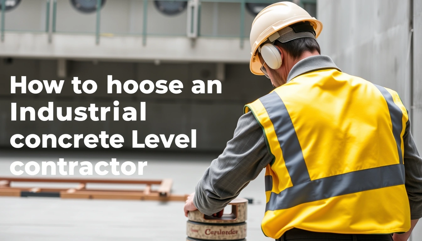how to choose an industrial concrete leveling contractor