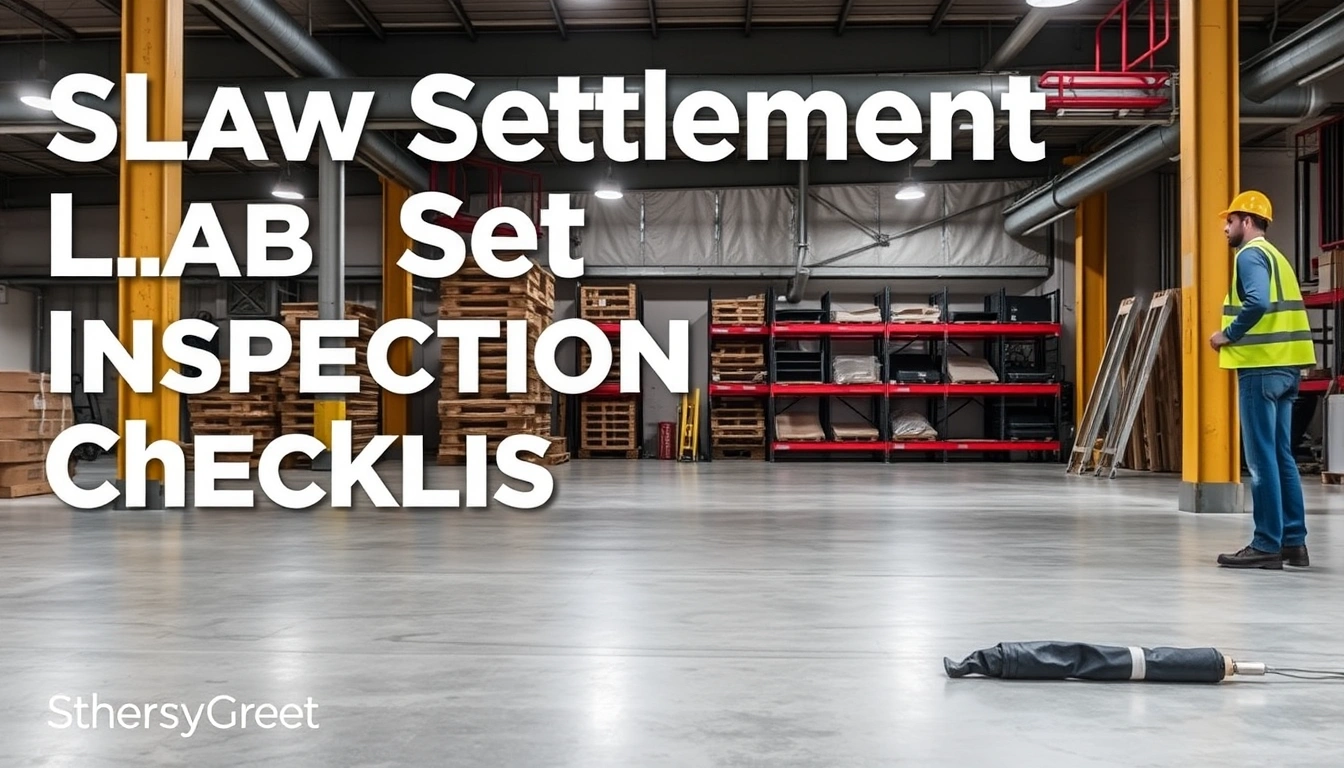 industrial slab settlement inspection checklist