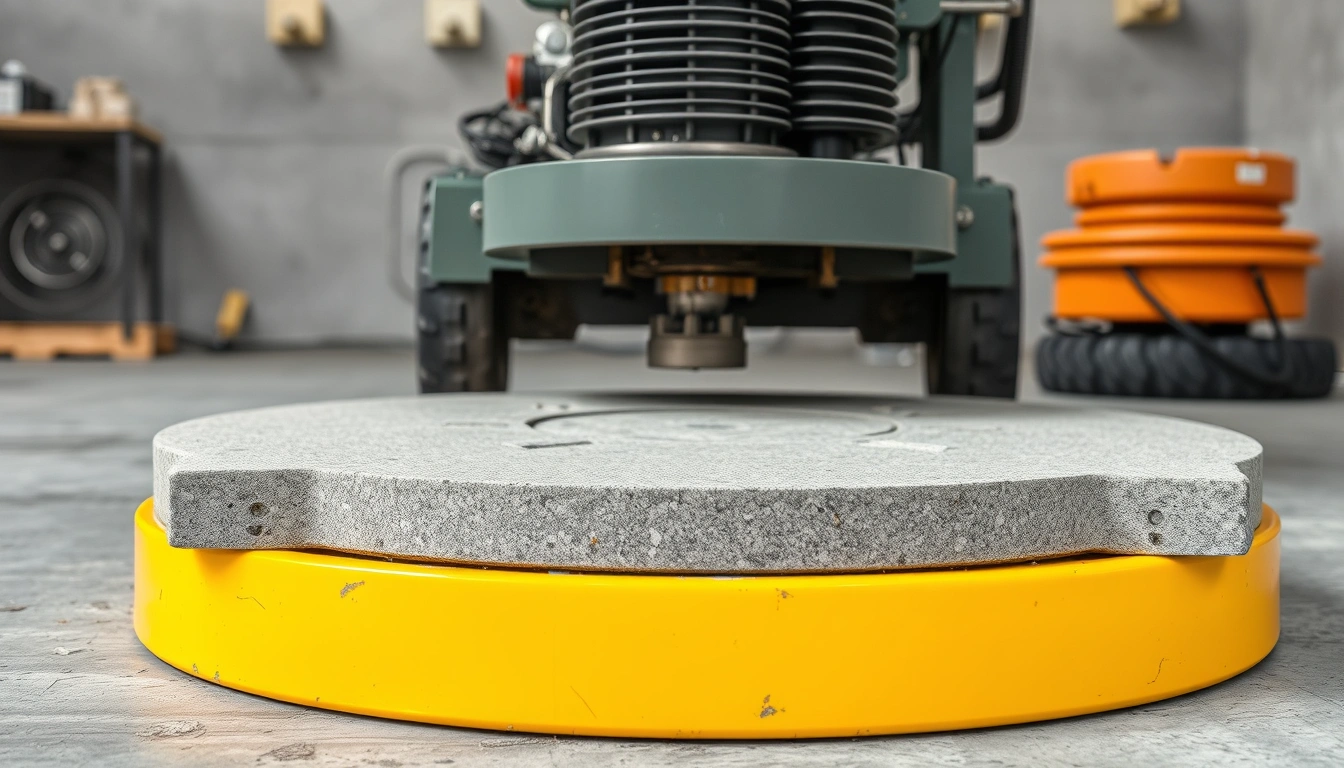 machine base concrete leveling