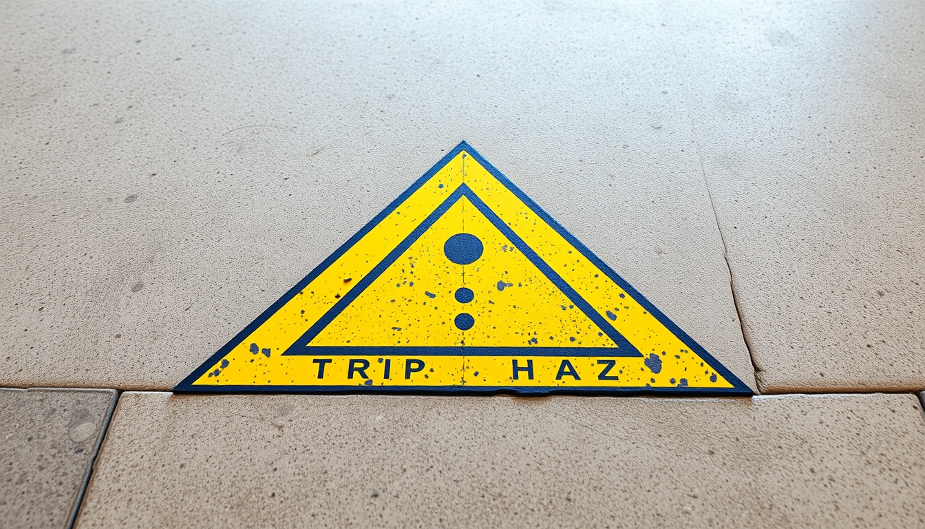 OSHA trip hazard concrete floor threshold