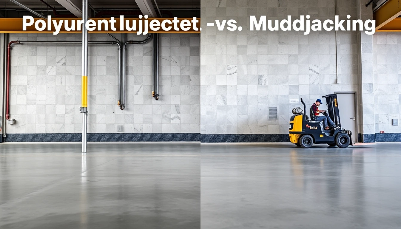 polyurethane injection vs mudjacking for industrial floors